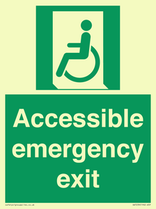 Accessible emergency exit (left)